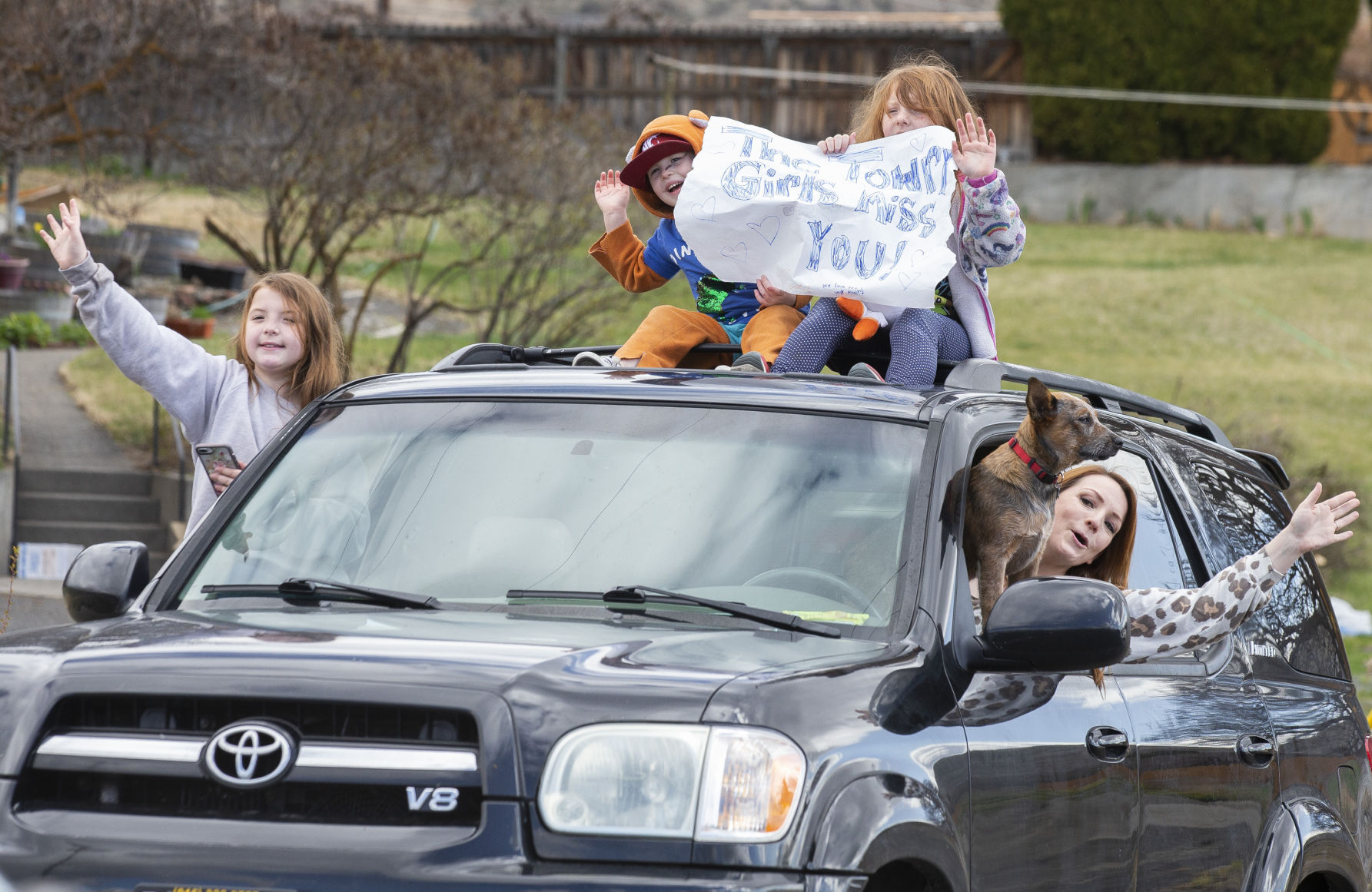 April 1, 2020 | Teacher-in-car parade